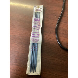 Vintage NOS Majesty Teal Knitting Needles Size 5 Double Point 7” Set of 4 SD1